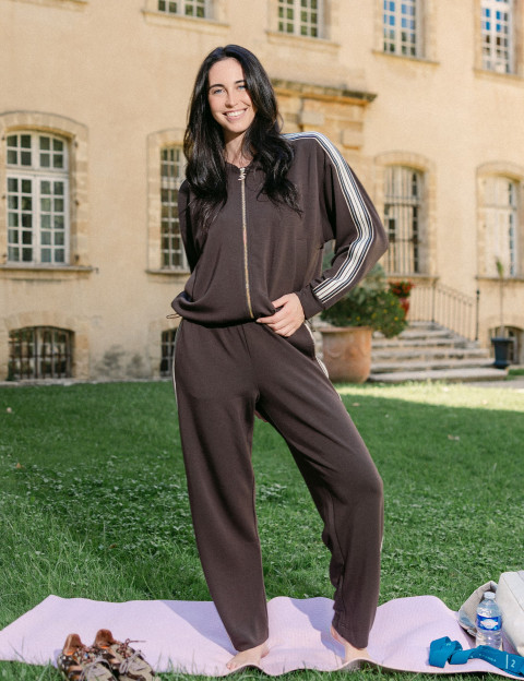 MOS MOSH Veste Femme de Survêtement Ardie Marron - 4