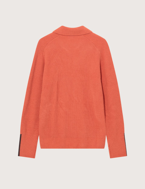 MOS MOSH Pull Homme à Zip Porter Orange - 2