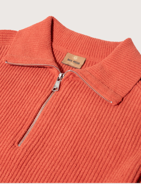 MOS MOSH Pull Homme à Zip Porter Orange - 3