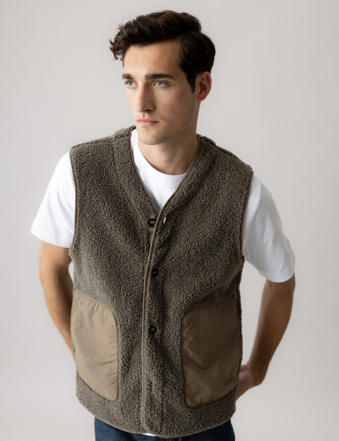 MOS MOSH Gilet Homme Sans Manches Harry Kaki - 2