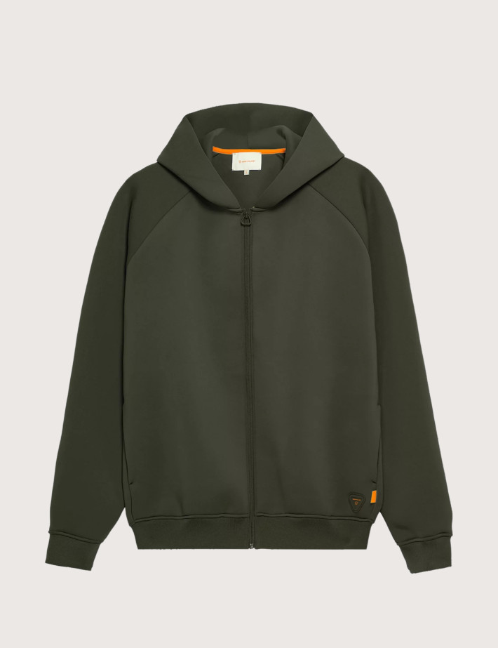 GERTRUDE Sweat à Capuche Zippé Enfant Melvin Kaki