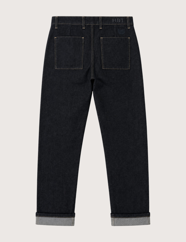 HBT DENIM STAY BLUE | RONNY Chino Couture Surpiqure Poche Homme - 3