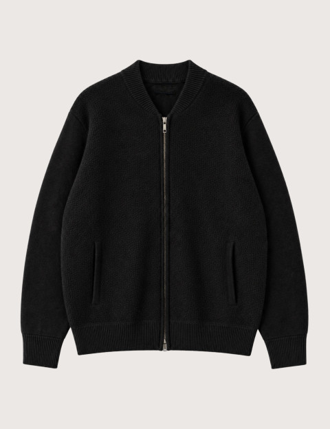 MOS MOSH Cardigan Homme à Zip Ryan Noir
