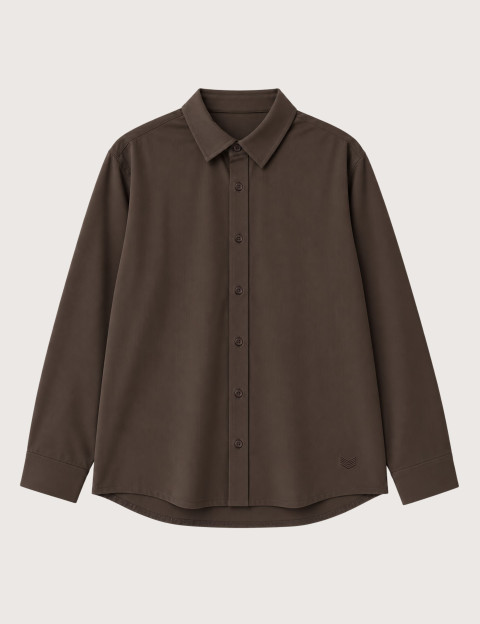 HBT BASICS REVO-STRIPES | LORD Chemise Homme Chocolat