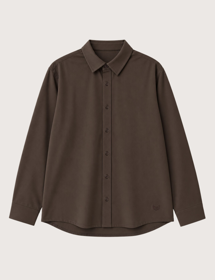 HBT BASICS REVO-STRIPES | LORD Chemise Homme Chocolat