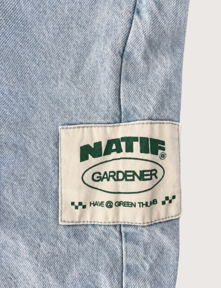 Natif Salopette Unisexe Garderner en Jean - 2