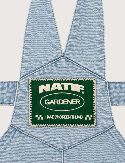 Natif Salopette Unisexe Garderner en Jean - 4