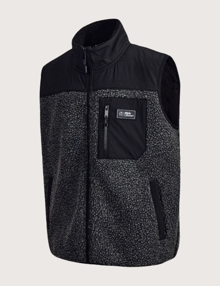 WATTS Veste Sherpa Sans Manches Homme XRAW Noir - 3