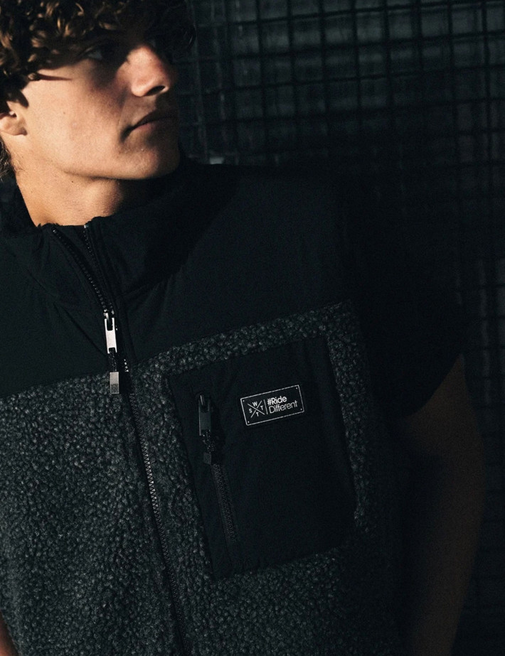 WATTS Veste Sherpa Sans Manches Homme XRAW Noir - 6