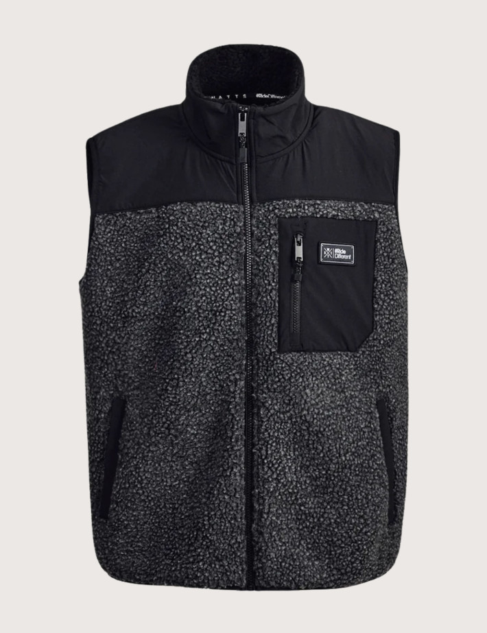 WATTS Veste Sherpa Sans Manches Homme XRAW Noir