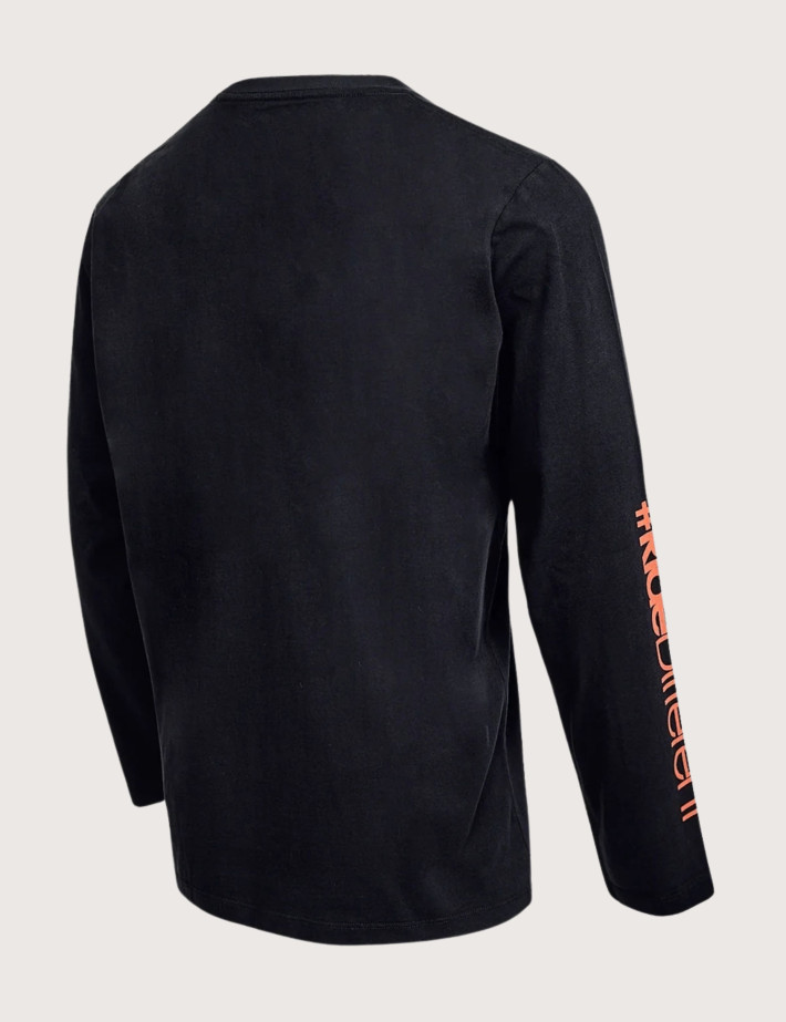 WATTS T-Shirt Homme Manches Longues Shot Noir - 5