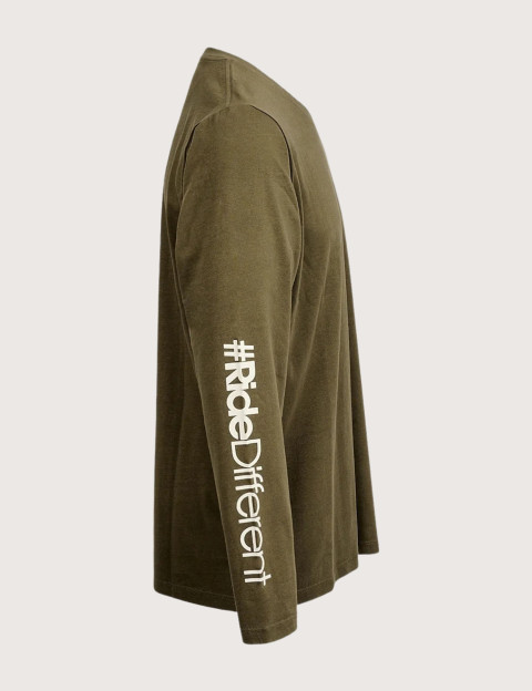 WATTS T-Shirt Homme Manches Longues Shot Kaki - 5