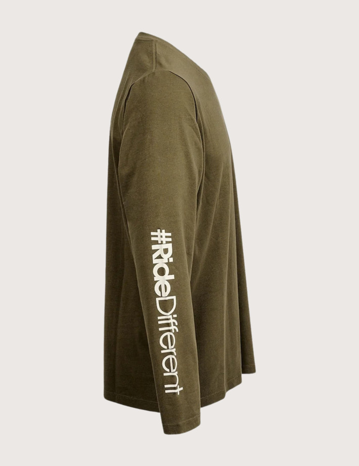 WATTS T-Shirt Homme Manches Longues Shot Kaki - 5