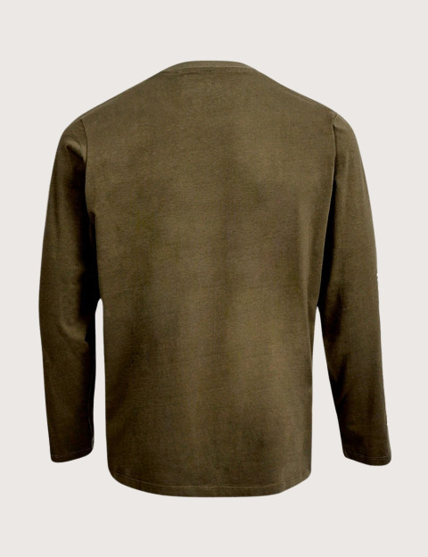 WATTS T-Shirt Homme Manches Longues Shot Kaki - 4
