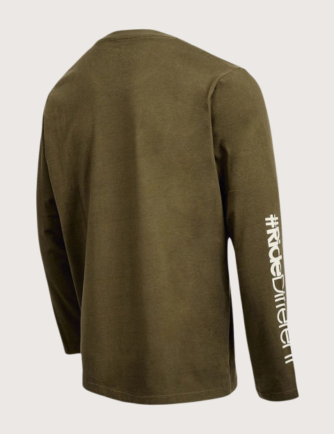 WATTS T-Shirt Homme Manches Longues Shot Kaki - 6