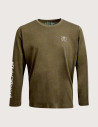 WATTS T-Shirt Homme Manches Longues Shot Kaki