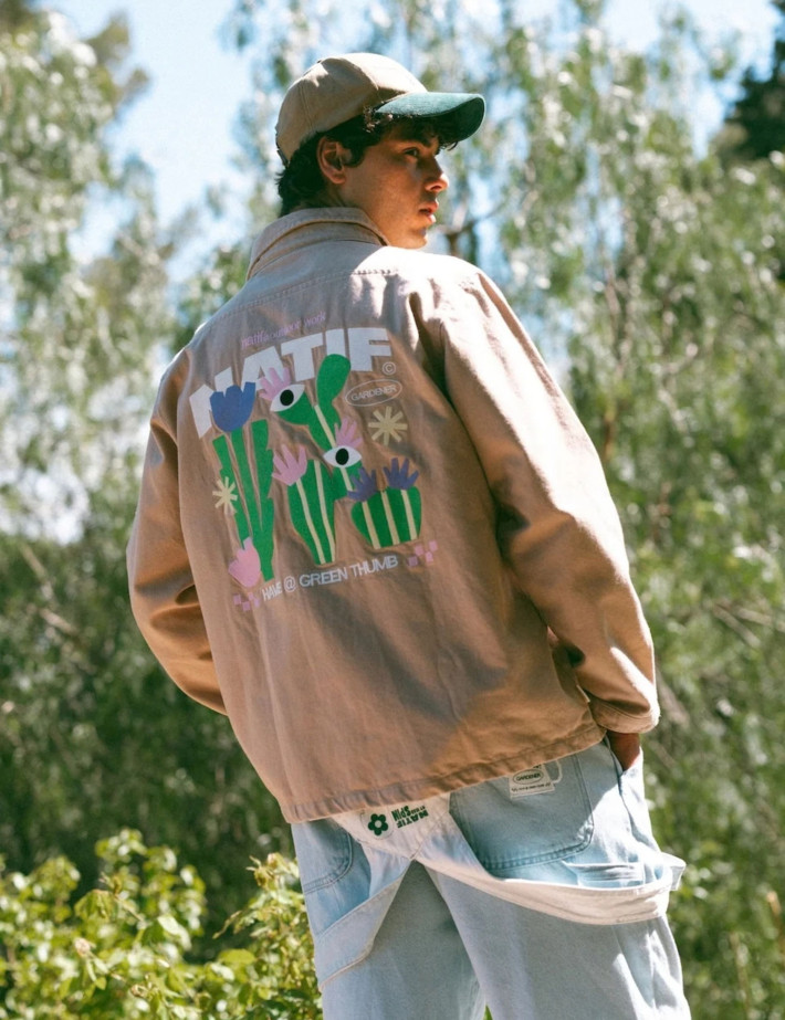 Natif Veste Worker Homme Gardener Marron - 4