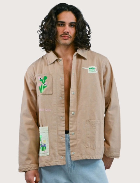 Natif Veste Worker Homme Gardener Marron