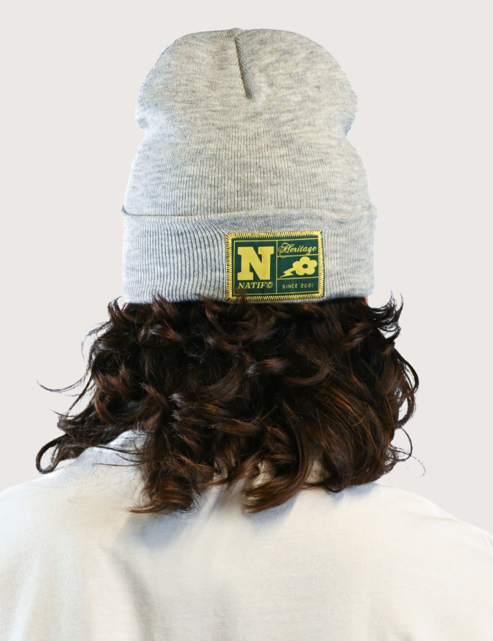 Natif Bonnet Unisexe Heritage Gris - 2