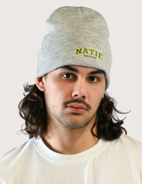 Natif Bonnet Unisexe Heritage Gris