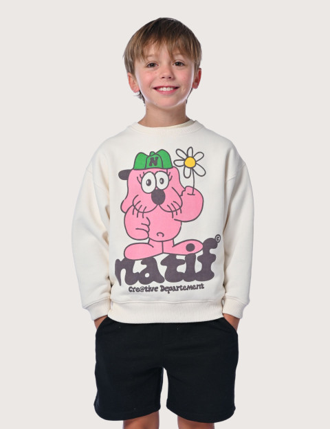 Natif Sweat Loose Enfant Creative Dpt Beige