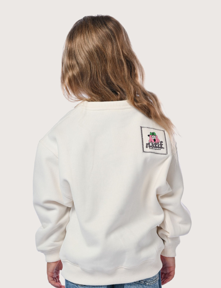 Natif Sweat Loose Enfant Creative Dpt Beige - 2