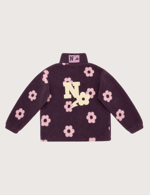 Natif Sherpa Unisexe Manches Longues N Flowers 27 Violet - 2