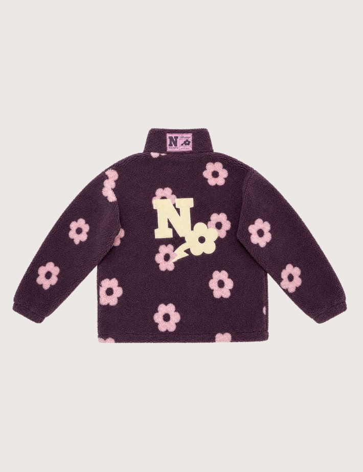 Natif Sherpa Unisexe Manches Longues N Flowers 27 Violet - 2