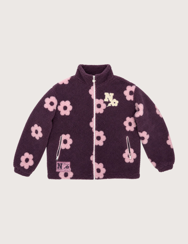 Natif Sherpa Unisexe Manches Longues N Flowers 27 Violet