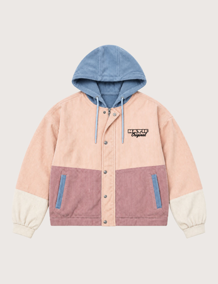 Natif Veste Corduroy Original Rose - 6