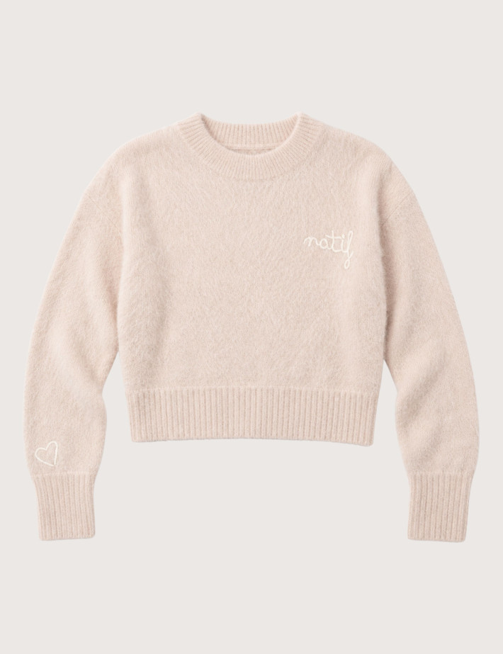 Natif Pull Femme en Maille Fine Bella Rose - 4