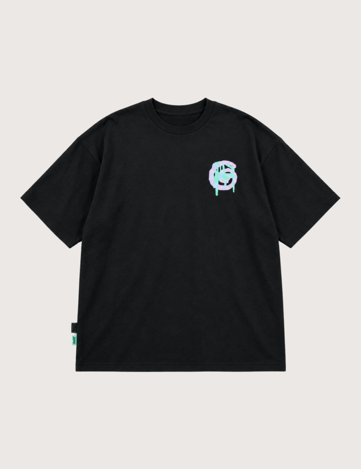 Natif T-Shirt Unisexe Manches Courtes Chair Dpt Noir - 4