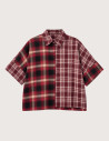 Circus & Co Chemise Femme à Carreaux Mimo Bordeaux