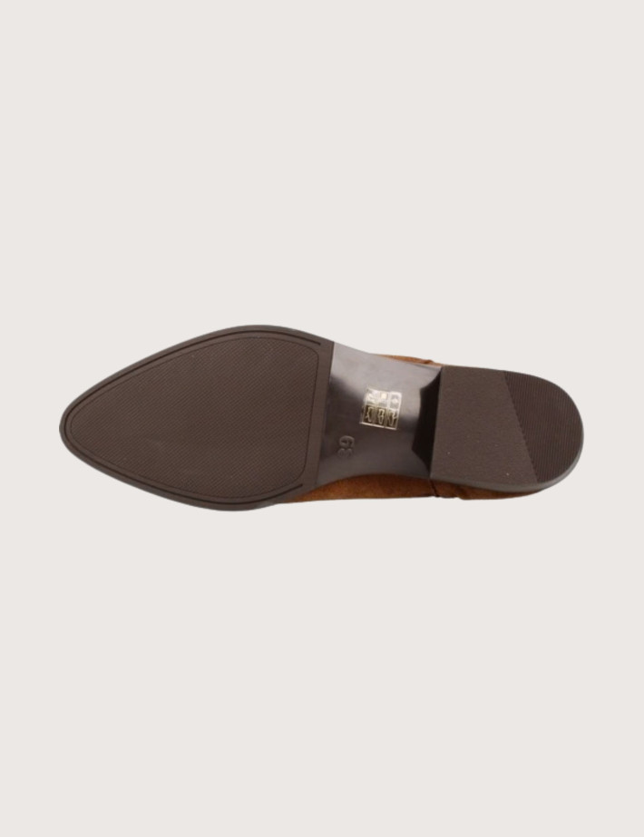 PORRONET Bottines Santiags Femme en Cuir Marron - 3