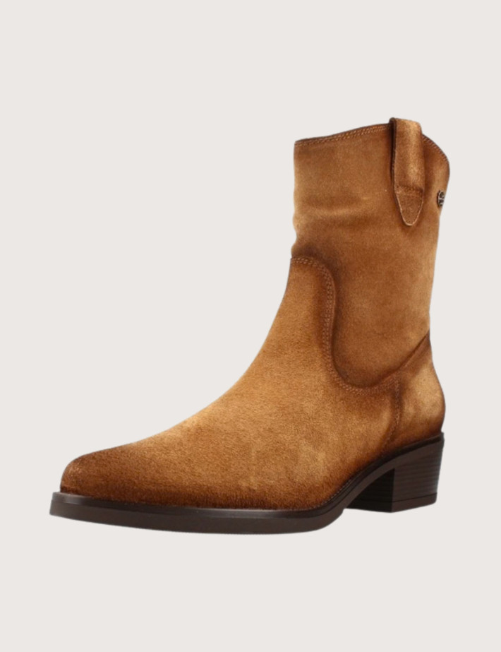 PORRONET Bottines Santiags Femme en Cuir Marron - 5