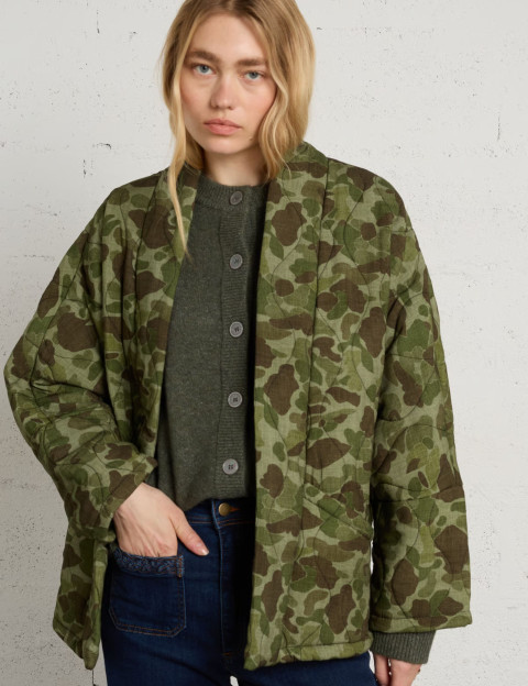 AOKYANOS Veste Kimono Femme Chicago Camouflage - 4