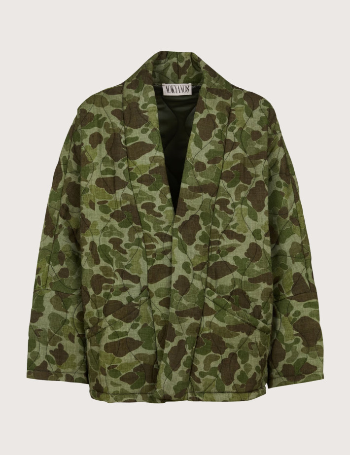 AOKYANOS Veste Kimono Femme Chicago Camouflage