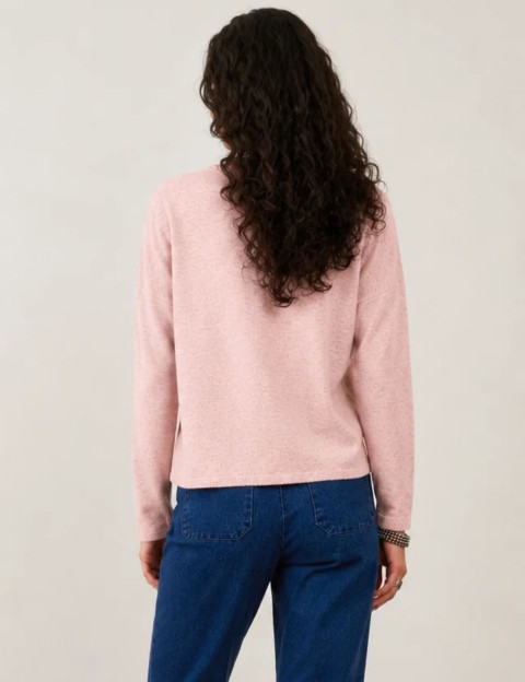 Minuit12 Pull Femme en Maille Livia Blush - 2