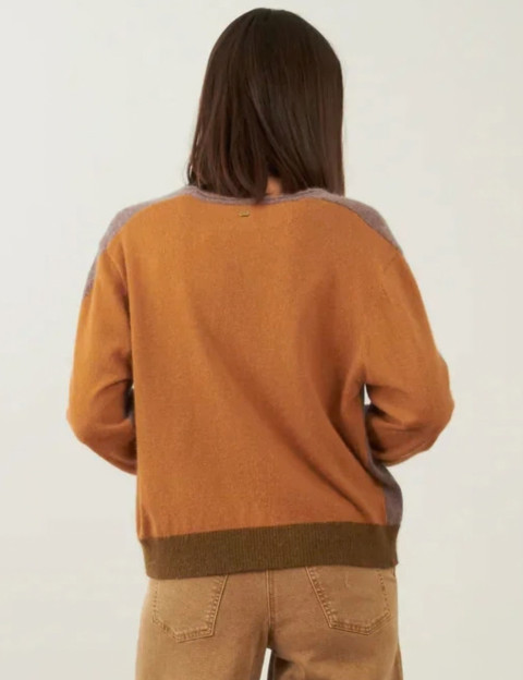 Minuit12 Pull Femme en Maille Lysea Taupe - 5