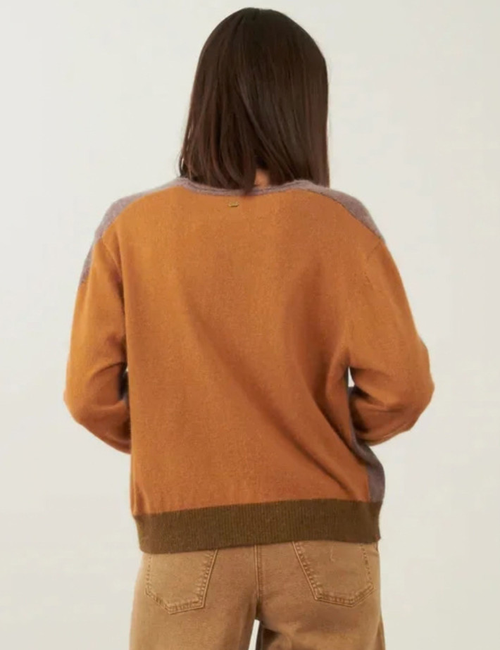 Minuit12 Pull Femme en Maille Lysea Taupe - 5