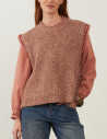 Minuit12 Pull Femme en Maille Podium Blush - 2