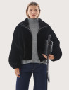 Giovanni Paris Veste Femme Fausse Fourrure Josie Noir