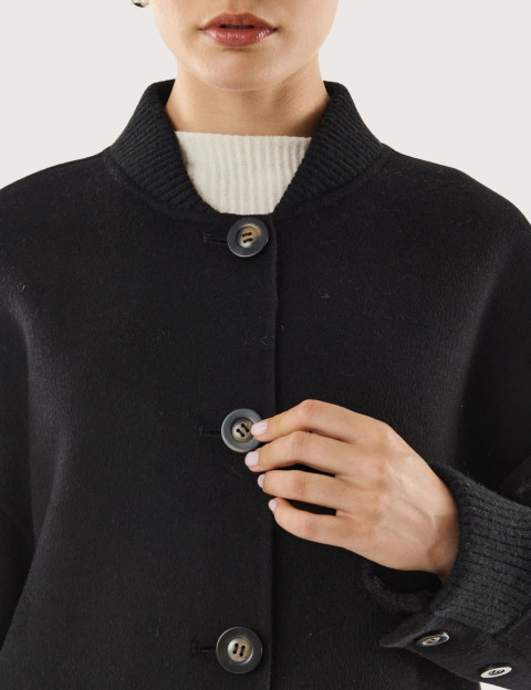 Giovanni Paris Manteau Long Femme Laureline Noir - 3