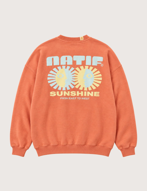 Natif Sweat Unisexe Loose Sunshine Orange - 4