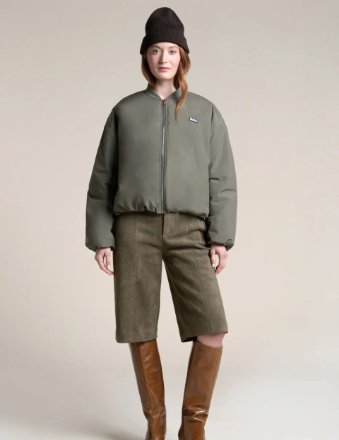 Flotte Bombers Court Coupe Veny Unisexe Alesia Kaki - 2