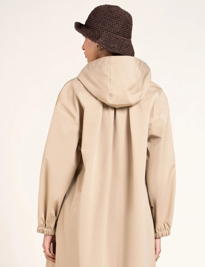 Flotte Gabardine Manches Ballon Unisexe Richelieu Beige - 5