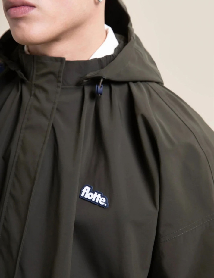 Flotte Veste Bombers Unisexe Grance Kaki - 3