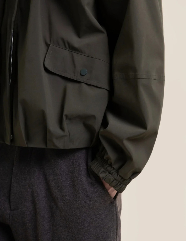 Flotte Veste Bombers Unisexe Grance Kaki - 4