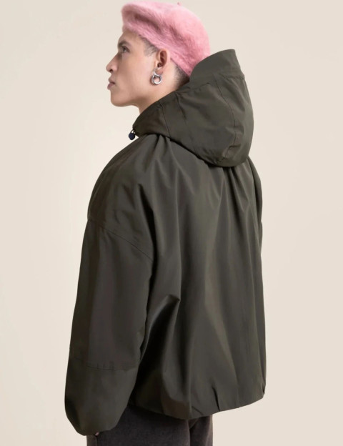 Flotte Veste Bombers Unisexe Grance Kaki - 5