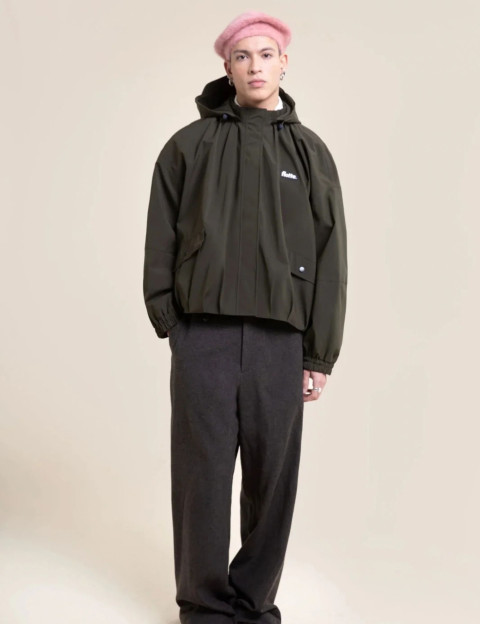 Flotte Veste Bombers Unisexe Grance Kaki - 6